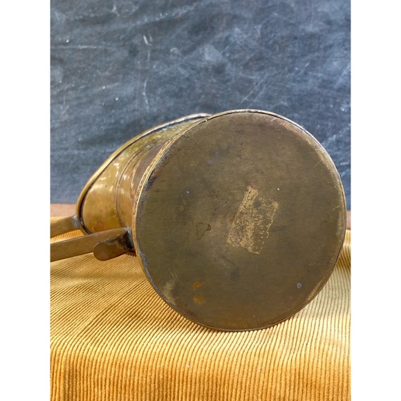 vintage Aztec mayan calendar pitcher vase : brass + copper : handmade - Picture 13 of 17